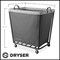 Dryser Commercial Heavy-Duty Rolling Laundry Hamper, Steel Frame Cart on Wheels with Removable Canvas Bin for Hotel or Home